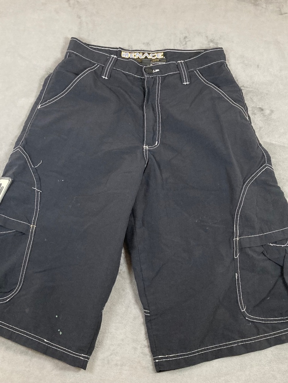 Vintage menace World Wide Jeans  men’s cargo shorts with flaws
